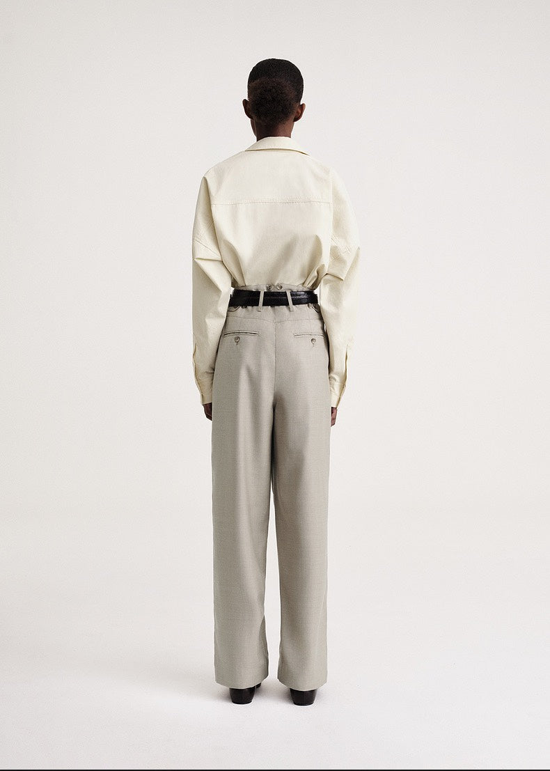 Toteme women shirt blouse cotton solid color black white yellow long sleeve oversize Fall/Autumn season 2302022TT