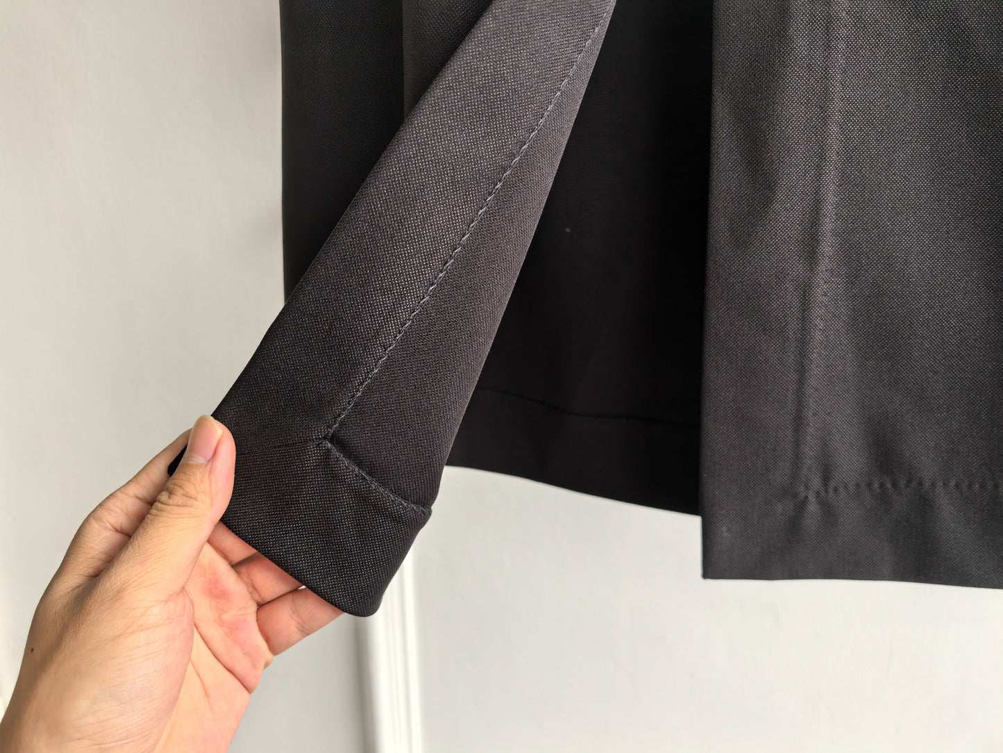 Toteme low-waist straight maxi skirt wool blended black belt loops pockets front button hook & zip 2503079TT