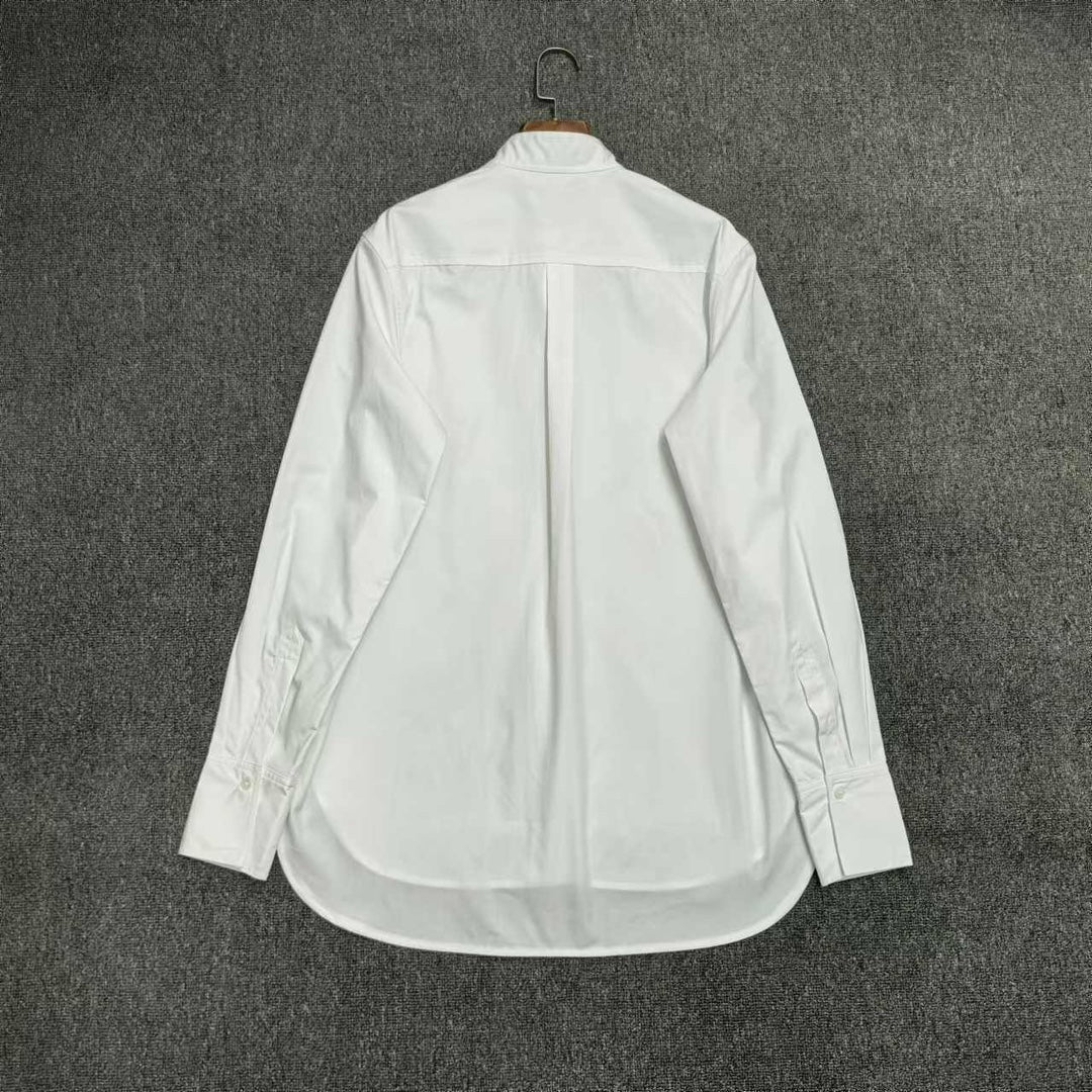 Toteme Women shirt blouse white cotton long sleeve wingtip-collar front button button cuffs 2503080TT
