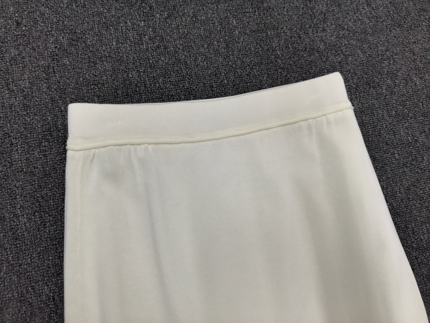 Toteme knitted skirt elasticated waistband pull-on style straight hem white Black Lyocell blended 2505094TT