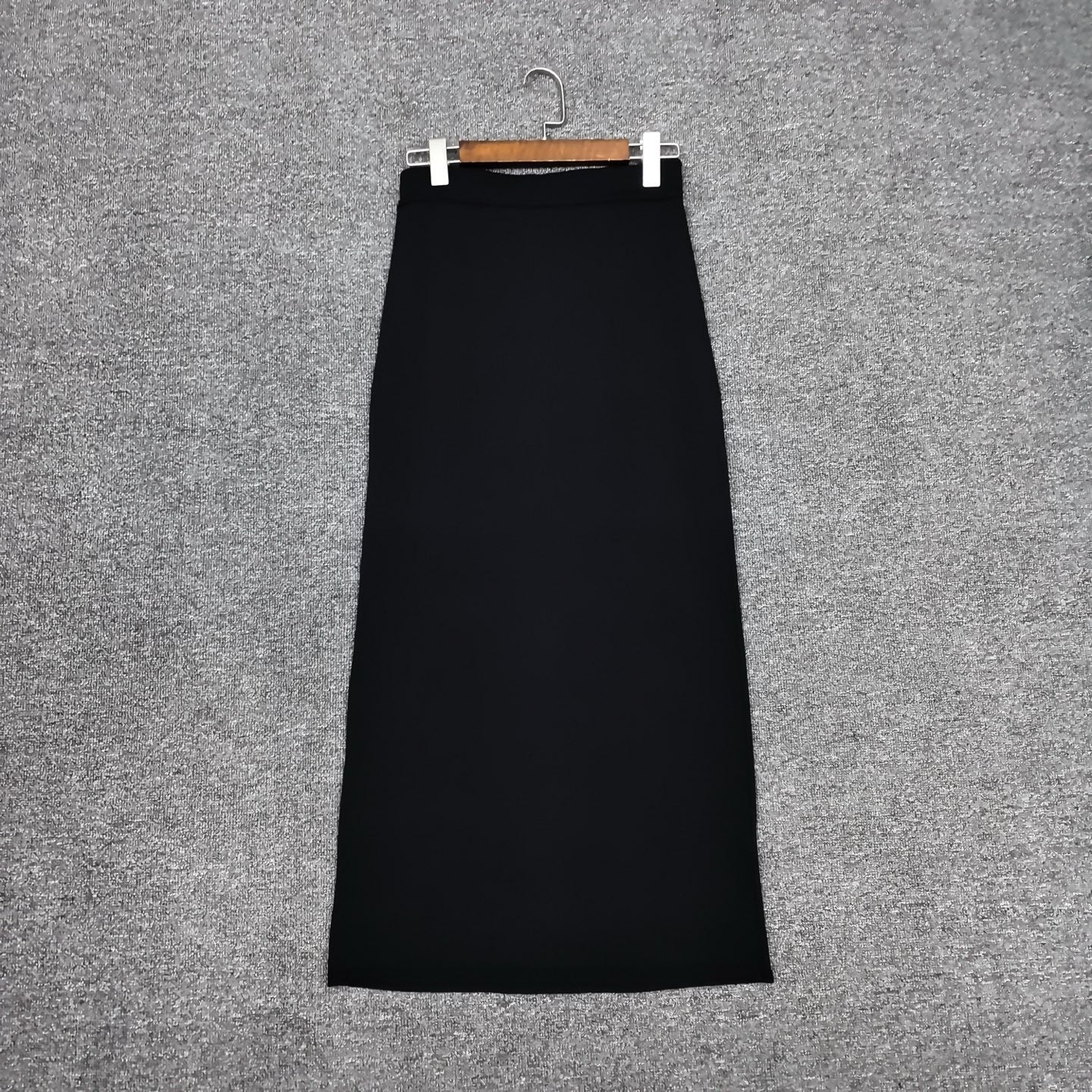 Toteme knitted skirt elasticated waistband pull-on style straight hem white Black Lyocell blended 2505094TT