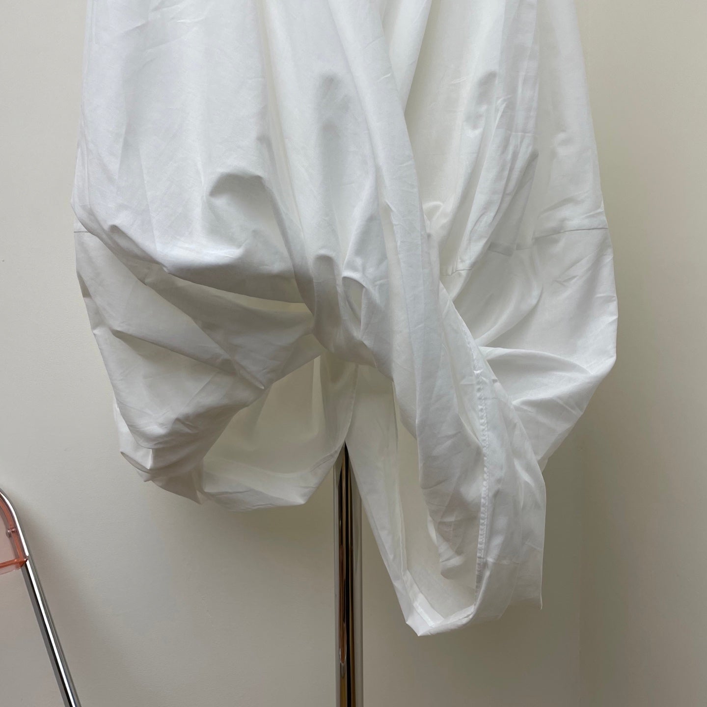 Toteme Cocoon skirt rear zip lyocell cotton blended draped design high-waisted asymmetric hem 2505092TT