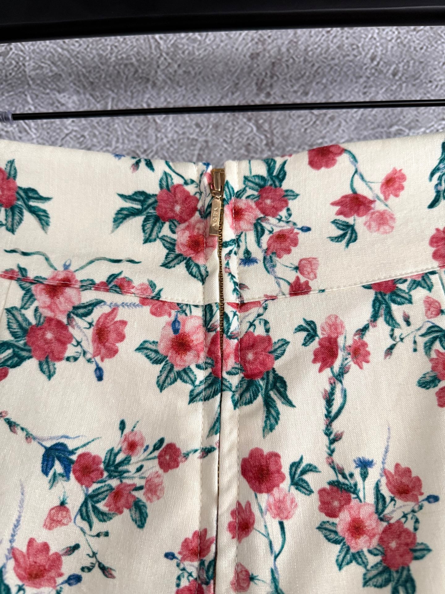 Agua shirt shorts set long puff sleeve floral print front button linen fix-waist back-zip 2506072agua