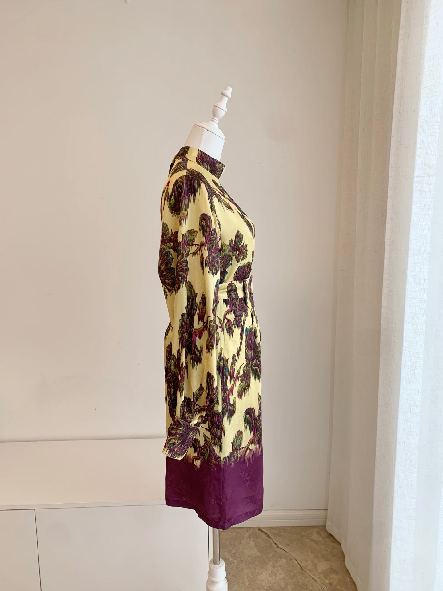 Alemais Viscose Jacquard Floral Print Stand‑collar Top & Wide‑leg Shorts Co‑ord Set 2608050AL