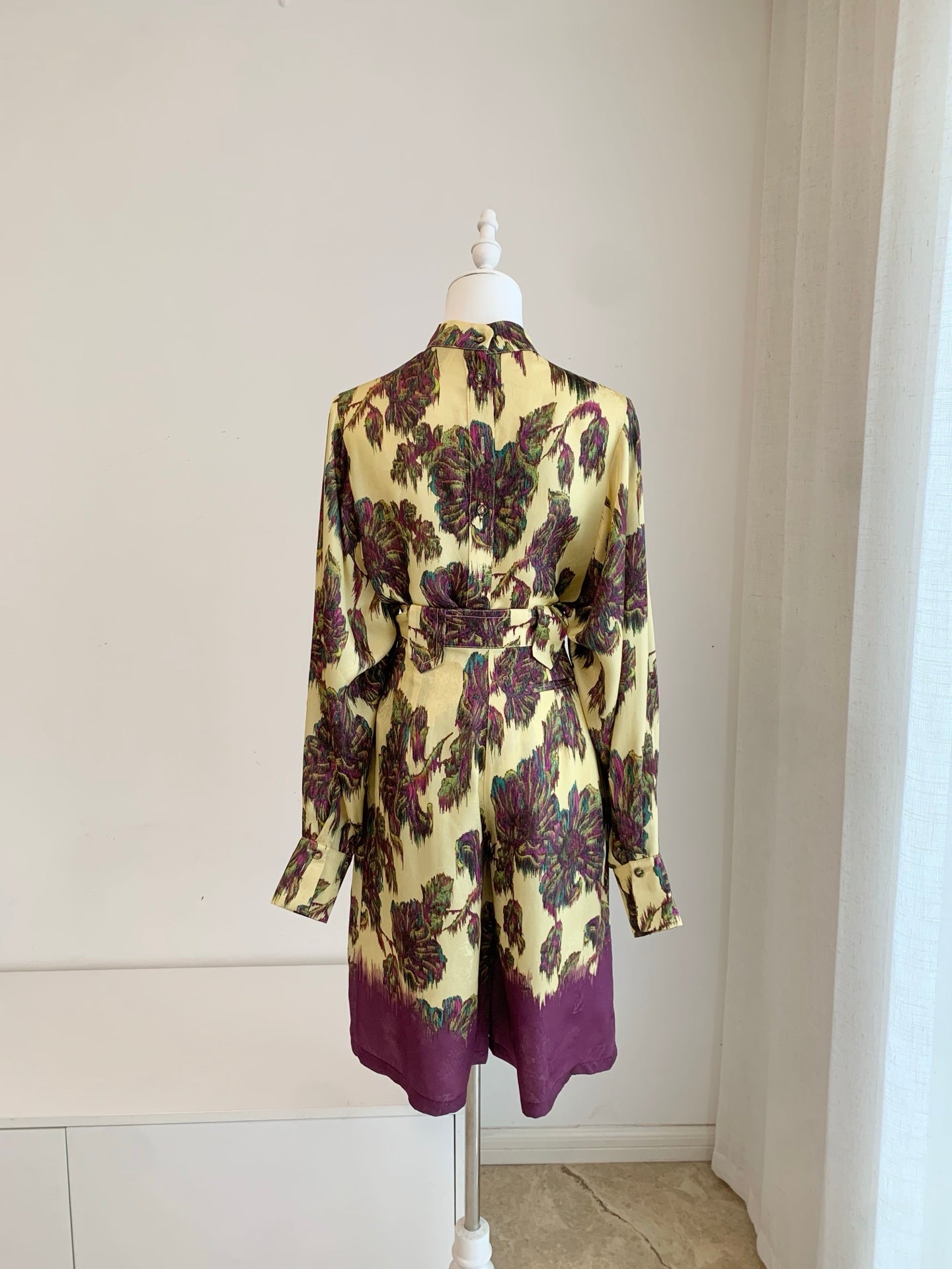 Alemais Viscose Jacquard Floral Print Stand‑collar Top & Wide‑leg Shorts Co‑ord Set 2608050AL