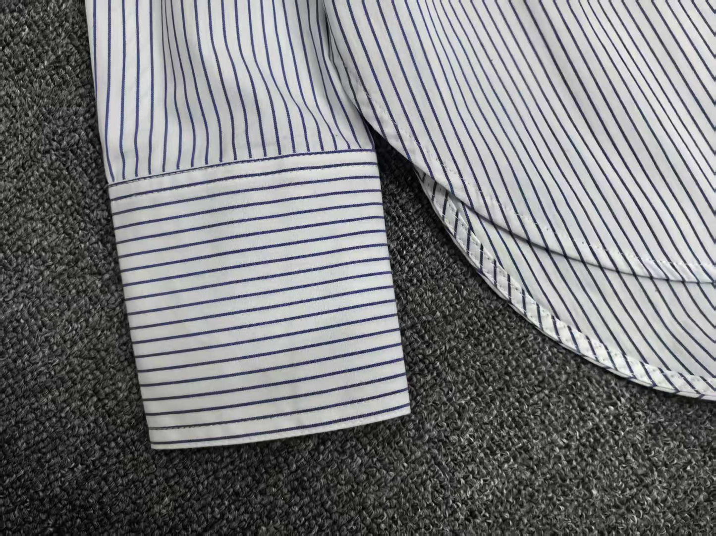 Toteme women blouse shirt 25 spring light blue striped oversize long sleeve front button cotton blended 2503074TT