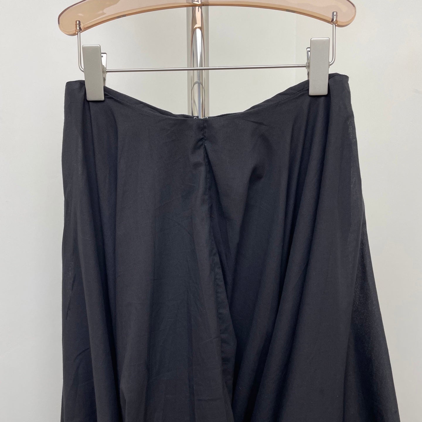 Toteme Cocoon skirt rear zip lyocell cotton blended draped design high-waisted asymmetric hem 2505092TT