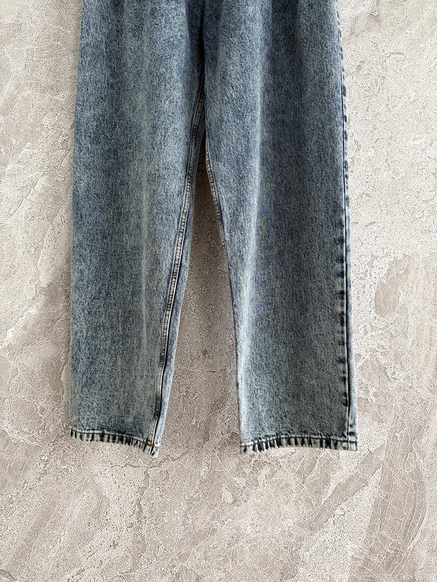 Alaia Jeans Side Button Fasten Buttom Ruffles Hips Denim Blue Cotton Pocket 2603001Alaia