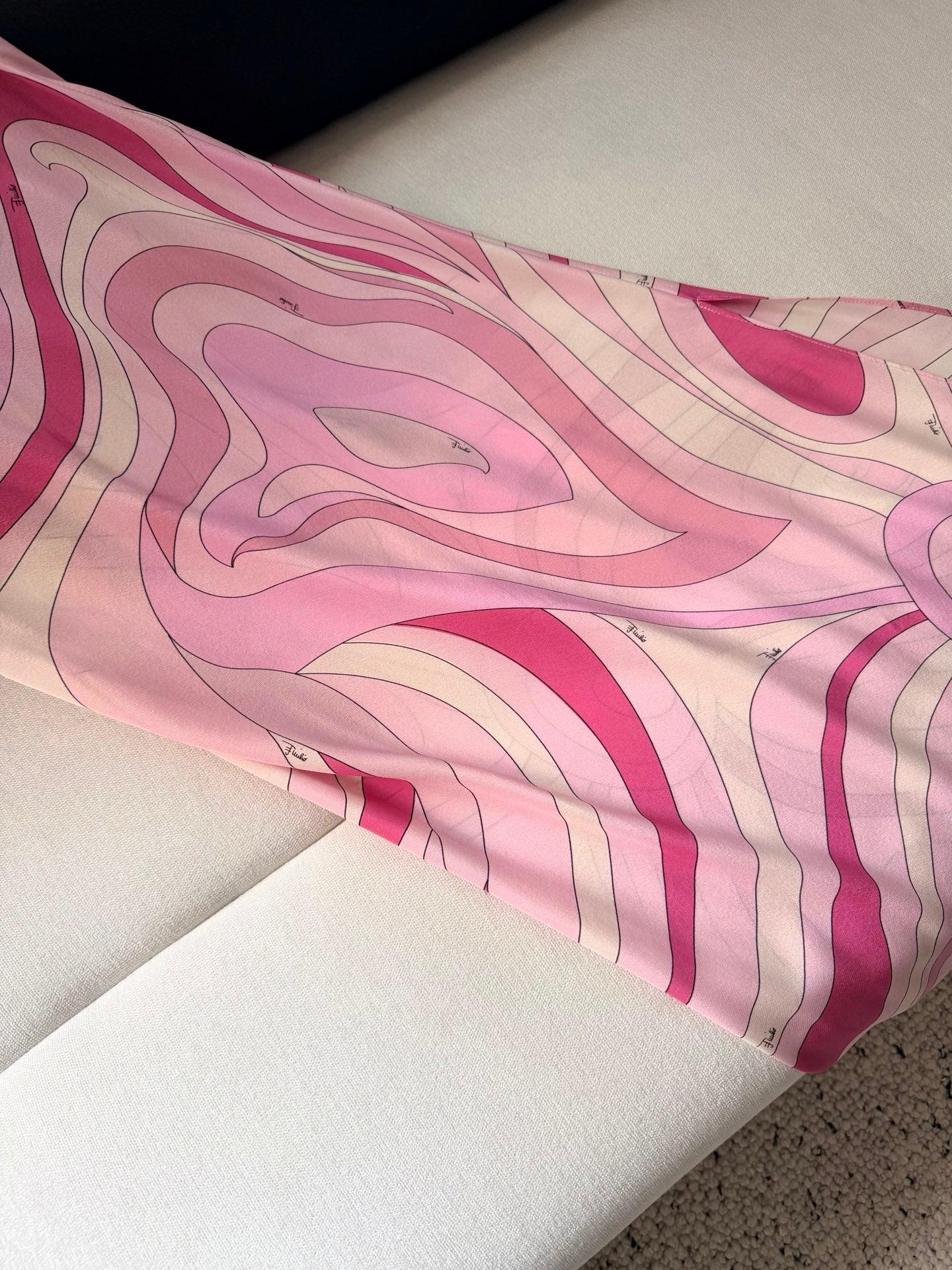 Pucci Women Pink Swirl Print 100% Silk Maxi Slip Dress Elegant Summer Holiday Outfit 2605025Pucci