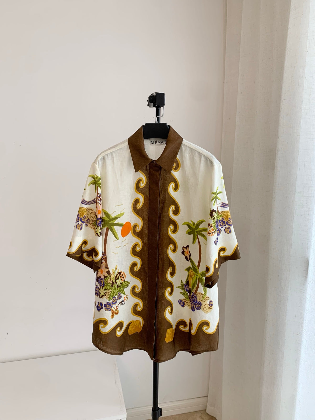 Alemais Retro Island Print Matching Set Women Resort Vacation Outfit 2609023AL