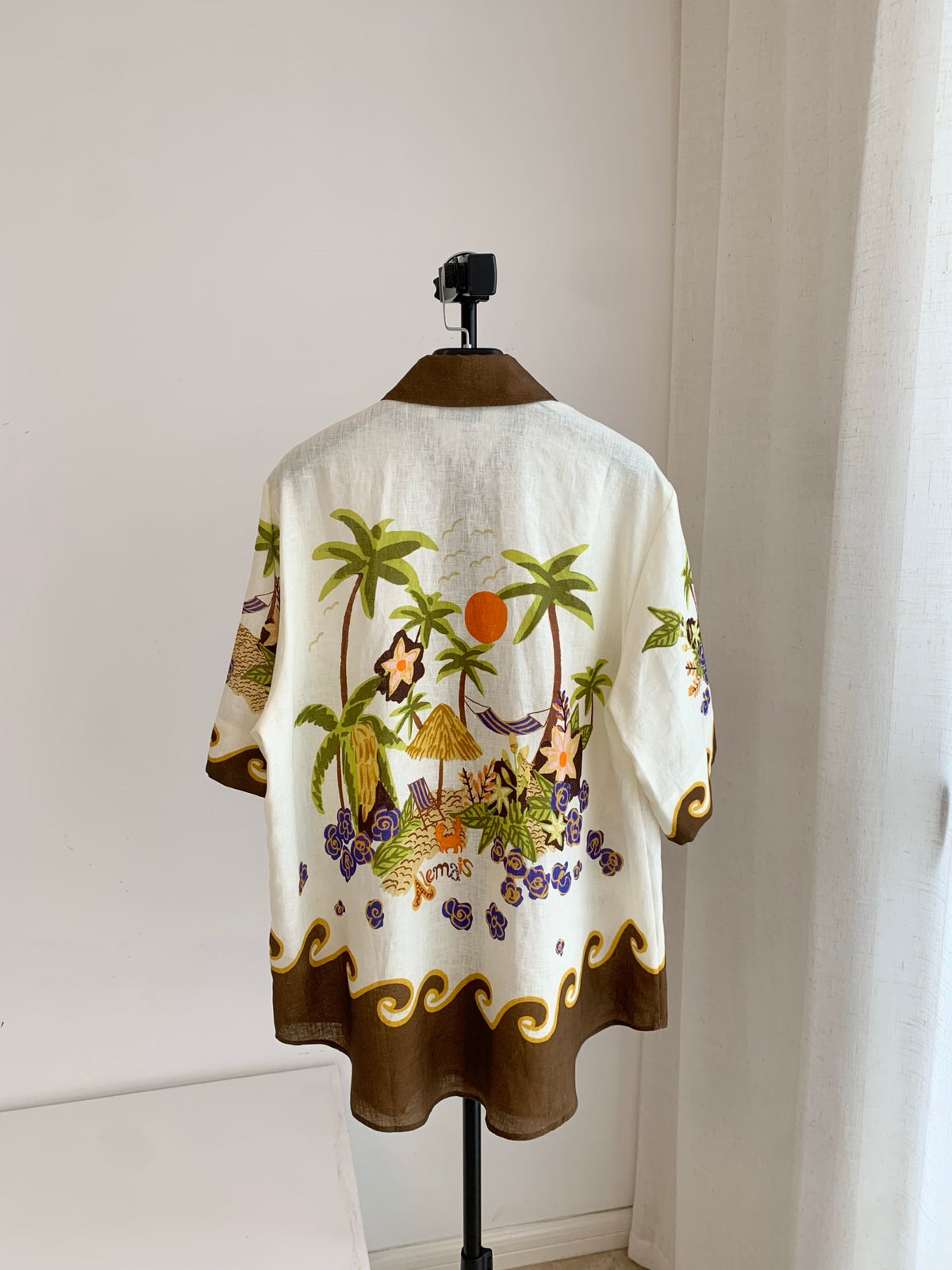 Alemais Retro Island Print Matching Set Women Resort Vacation Outfit 2609023AL