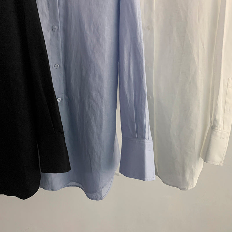 Toteme Women Oversized Button Down Shirt Minimalist Resort Wear for Summer Days  2609083TT