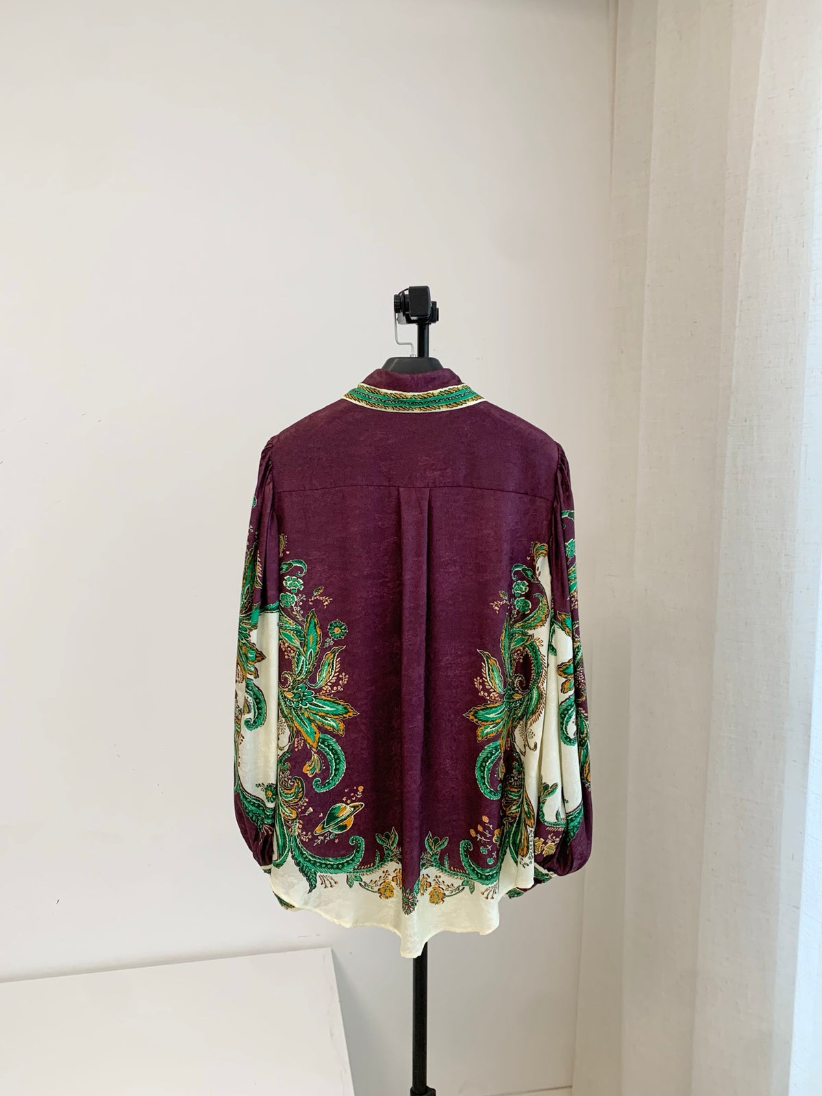 Alemais Vintage Scarf Print Silk Blend Co Ord Set Collared Blouse And Long Trousers 2608076AL